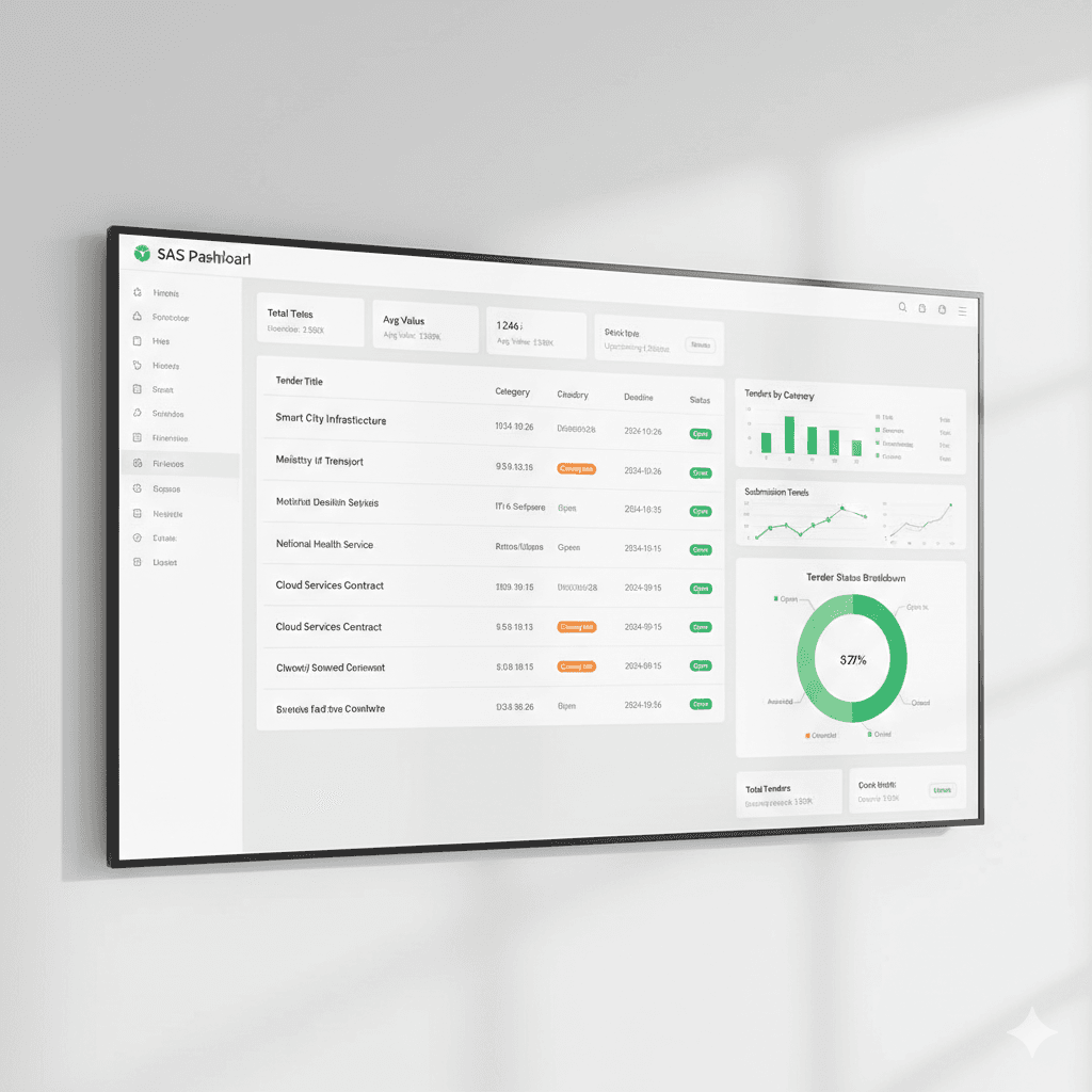 Tender intelligence dashboard